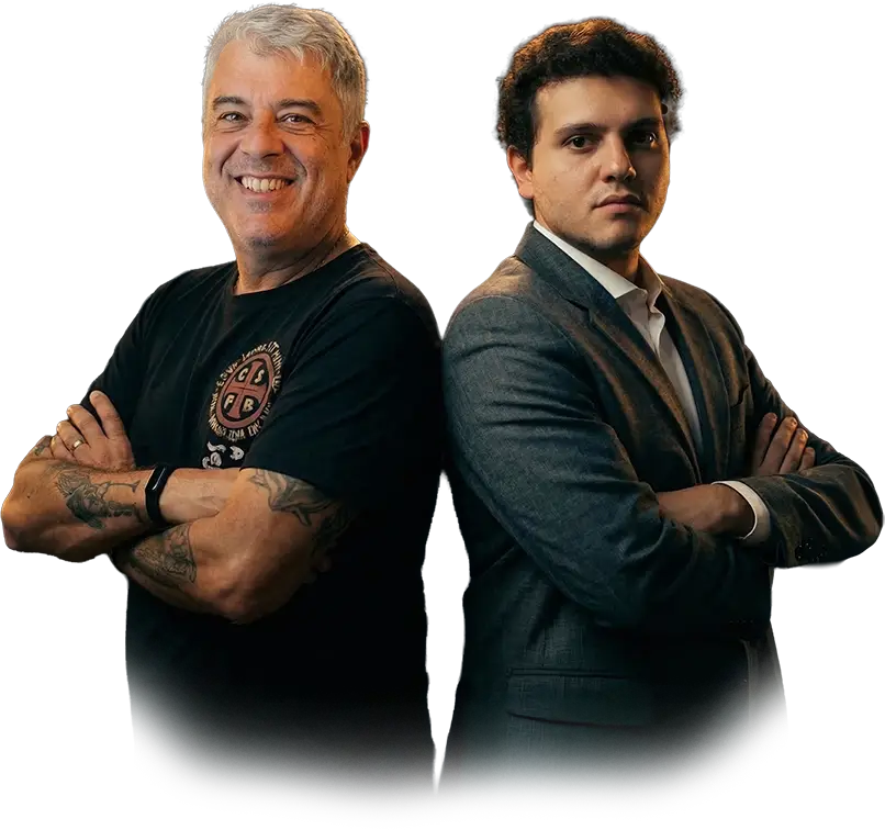 André Machado e Mário Pisani