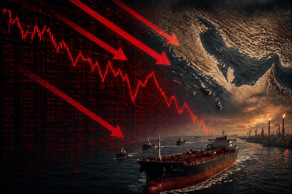 Petróleo acima de 100 dólares e tensão no Oriente Médio impactam mercados e derrubam bolsas globais