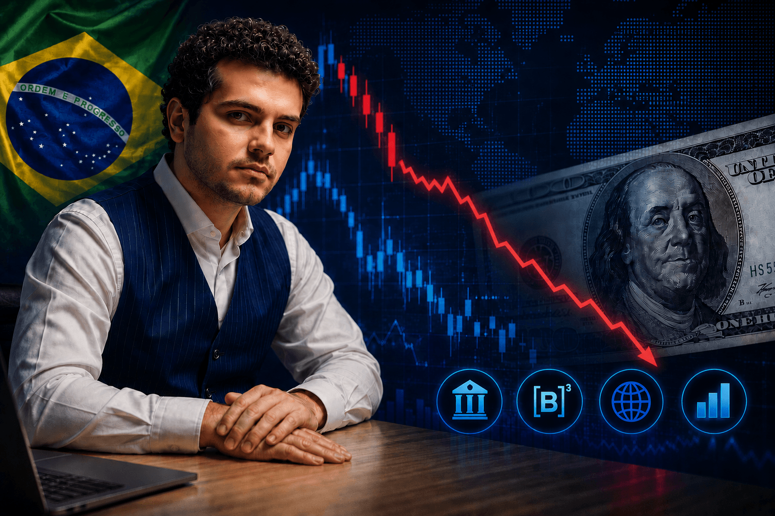 Mario Pisani analises, icones dolar, banco central, b3.